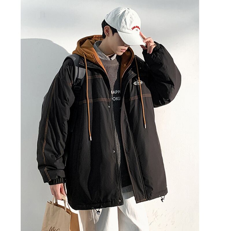 [Military Series] ★Winter Coat★ 2color Thick Warm Unisex Men's Faux Layered Large Size