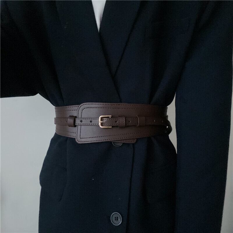 [Li Kaifu Series] ★Belt★ 3color PU Unisex Cool Accessories Small Items Black Brown Coffee Color