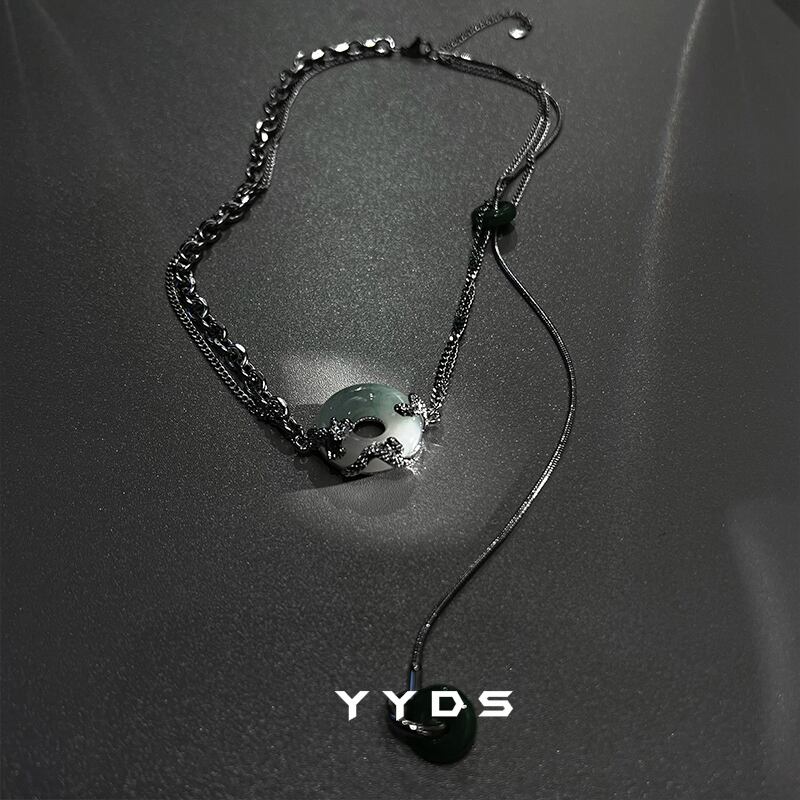 [yyds genderless series] ★China style necklace★ Accessory, unisex, switching, unique, easy to match