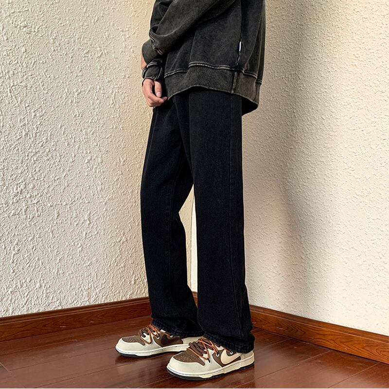 [YOULIN Series]★Denim Pants★ 2color Bottoms Trousers Unisex Men's Large Size Unique Slimming