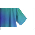 Load image into Gallery viewer, [Yangji Great Dream Series]★Shirt★ Tops Gradient Blue Blue V-neck Short Sleeve Shirt Loose
