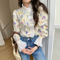 Load image into Gallery viewer, [LIANGLIANG Series]★Shirt★ Long sleeve shirt, floral pattern shirt, women's, stylish, cute, improves your temperament
