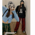 Load image into Gallery viewer, [MEIMEI Series]★Pants★ 2color Casual Pants Bottoms Plaid Pattern Green Red Green Red
