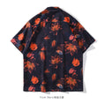 Load image into Gallery viewer, [From Mars Series]★Retro Shirt★ Print Unisex Floral Pattern Short Sleeve Cool Black Black Summer
