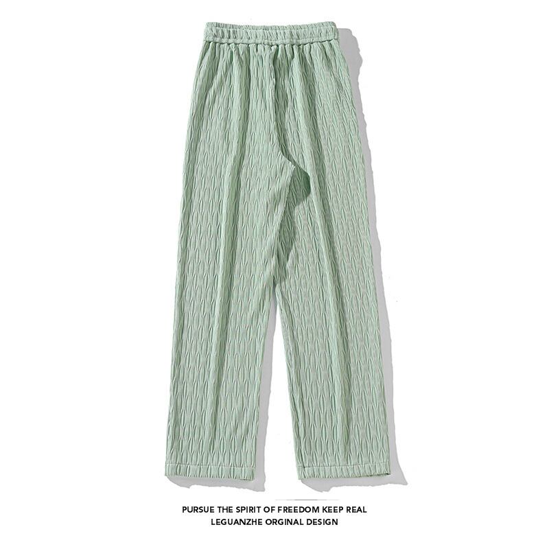 [BIGEMAN Series]★Casual Pants★ 4color Bottoms Thin Men's Large Size Green Black White Yellow