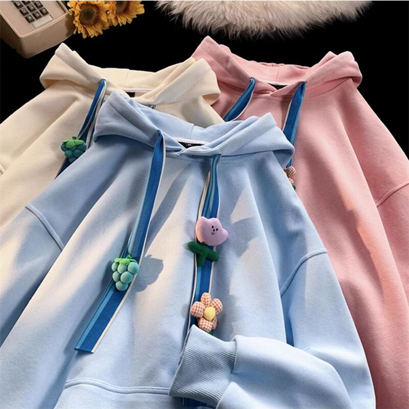 [CHAOMEICHEN Series] ★Parker★ 3color Tops Unisex Men's Cute Blue Pink Apricot