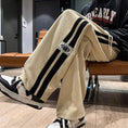 Load image into Gallery viewer, [PPG Series] ★Casual pants★ 3 colors Bottoms Trousers Corduroy Unisex Men's Vertical stripes Striped pattern Black Beige Green
