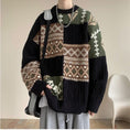 Load image into Gallery viewer, [PPG Series]★Sweater★ 3color Tops Unisex Men's Ethnic Black Apricot Blue
