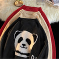 Load image into Gallery viewer, [Emeisa Series]★Sweater★ 3color Knit Tops Unisex Men's Panda Cute New Year Black Red
