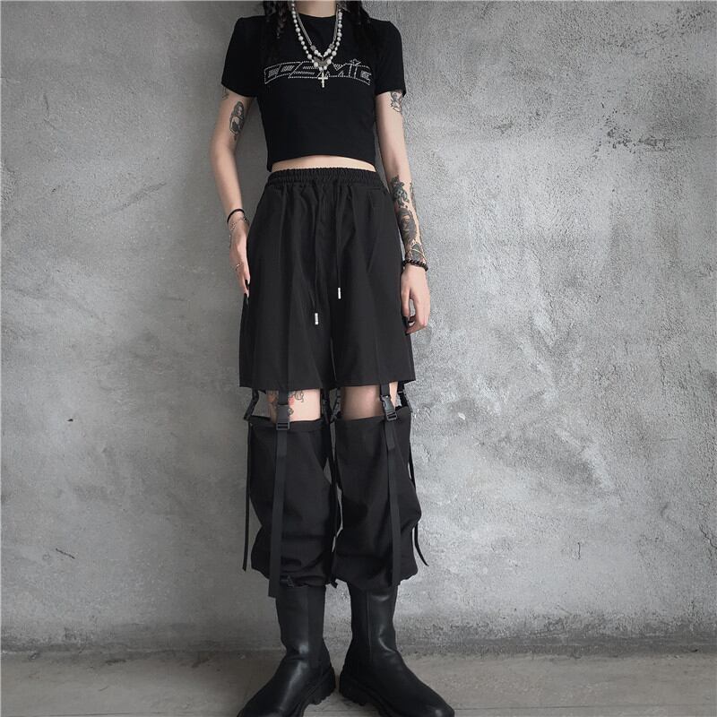 [Miyakoya Series] ★Casual Pants★ Trousers Bottoms Women's Fashion Black Black ML