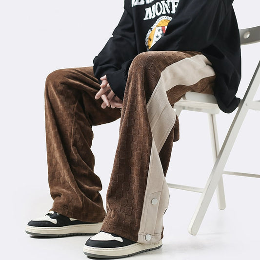 [Teijaku Series] ★Casual Pants★ 3color Bottoms Unisex Men's Corduroy Coffee Color Black Gray