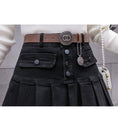 Load image into Gallery viewer, [DIANTOU series]★Skirt★ Mini skirt Denim skirt Black Black bottoms Fashion
