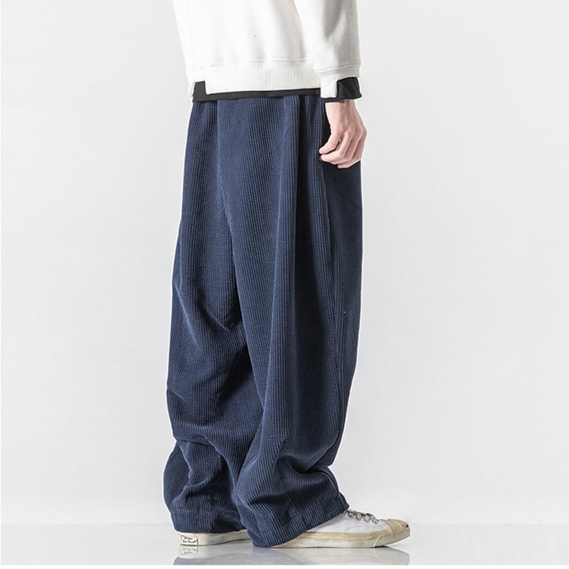 [Small Trouble Series]★China Style Pants★ 5color Bottoms Unisex Men's Large Size Blue Green Black Gray