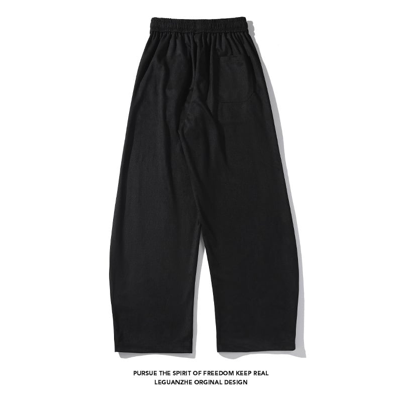 [BIGEMAN Series]★Casual Pants★ 2color Bottoms Pants Unisex Men's Large Size Black Beige