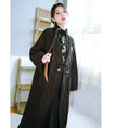 Load image into Gallery viewer, [Kokaishan --- Wakagi Gin Series] ★China style coat★ Cardigan long length knit outerwear
