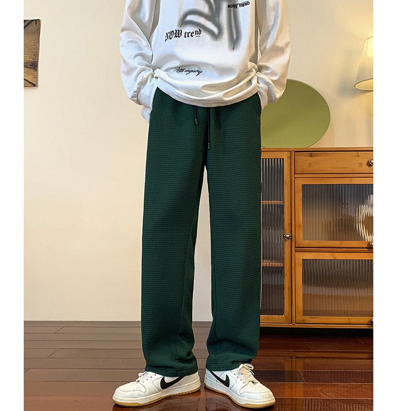 [YANDAN Series] ★Casual Pants★ 3color Bottoms Trousers Unisex Men's Large Size Vertical Stripes Sports Style