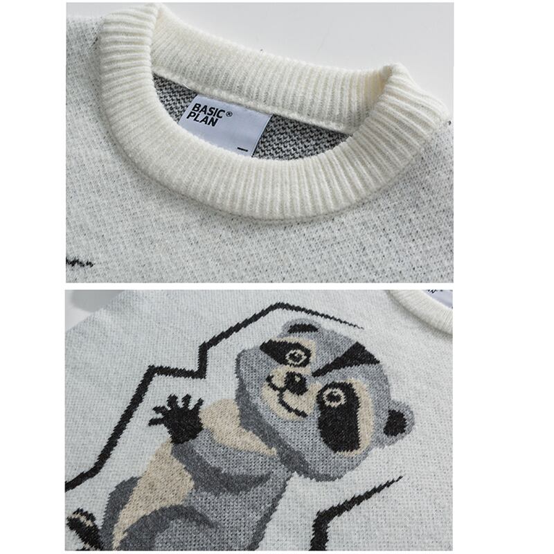 [BrokenBird Series]★Sweater★ 2color Knit Tops Unisex Men's Cartoon Cute