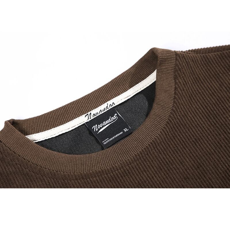 [NOVANDOO Series] ★Tops★ 4color Unisex Men's Corduroy Brown Black Gray Beige