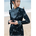 Load image into Gallery viewer, [Da Qinglong Shu Series] ★Chinese style dress★ Chinese clothes, floral pattern, improved cheongsam dress, slimming wear, photo shoot, party
