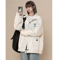 Load image into Gallery viewer, [Fujiiman Series] ★Jacket★ 2color Tops Outerwear Unisex Men's Large Size Black Beige
