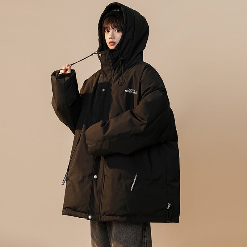 [Suikoishi Series] ★Winter Coat★ Cotton Coat Outerwear 3color Unisex Men's Color Scheme Khaki Green Black Gray