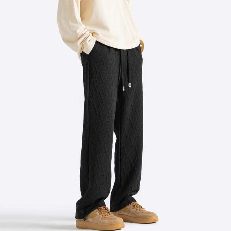 [BIGEMAN Series] ★Casual Pants★ 2color Bottoms Pants Men's Large Size Simple Black Easy to Match