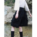 Load image into Gallery viewer, [Daiseiryusu Series] ★Shorts★ Short pants, pants, bottoms, cotton, easy to match, with design, black
