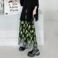 Load image into Gallery viewer, [YIDAO Series]★Skirt★ Bottoms Fringe Green Green Slimming Fashion Easy to match
