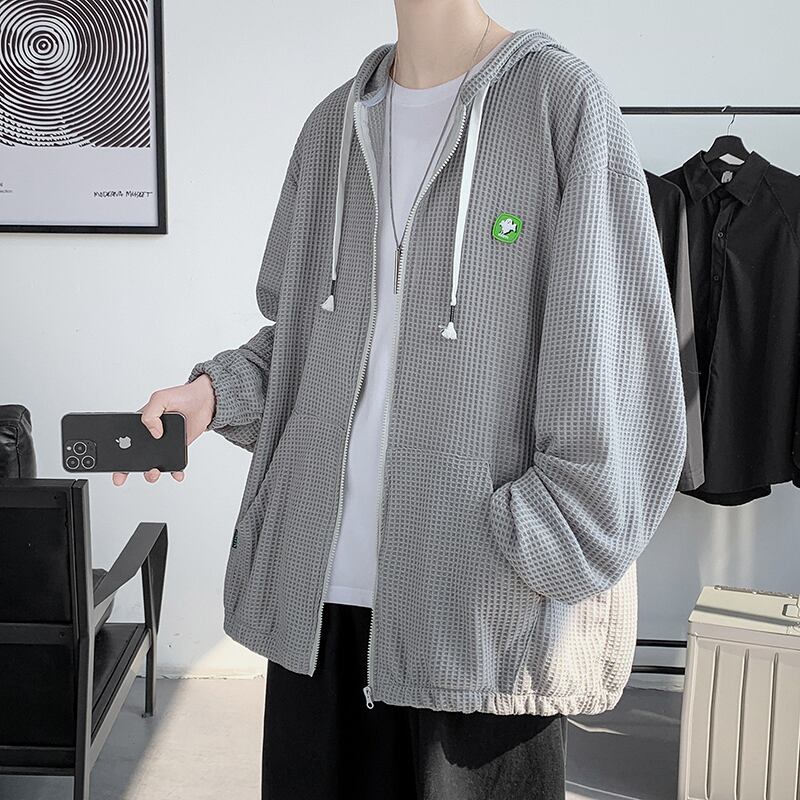 [MUCHUAN series] ★Thin jacket★ 4color outerwear unisex men's green black white gray