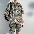 Load image into Gallery viewer, [KCSJ Series]★Setup★ Shirt + Shorts Unisex Men's Large Size Casual Aloha Shirt 2 Piece Set
