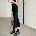 Load image into Gallery viewer, [Sansanya Sansan Series]★Skirt★ Bottoms Tight Skirt Sexy Black Black SML Slit
