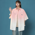 Load image into Gallery viewer, [Fujiiman Series]★Shirt★ 4color Tops Unisex Men's Large Size Short Sleeve Shirt Gradation
