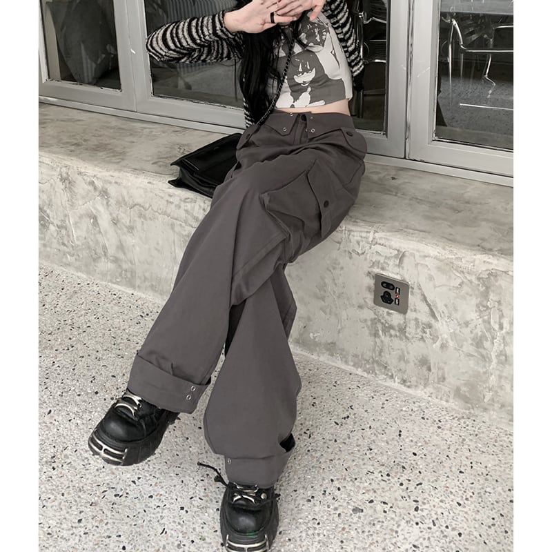 [Style Series]★Casual Pants★ 3color Bottoms Trousers Unisex Men's Stylish Black Gray Pink