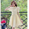 Load image into Gallery viewer, [LINXIAOXIAN Series] ★China-style dress★ Improved cheongsam dress, cute, short sleeve, summer clothes, improves temperament, wedding
