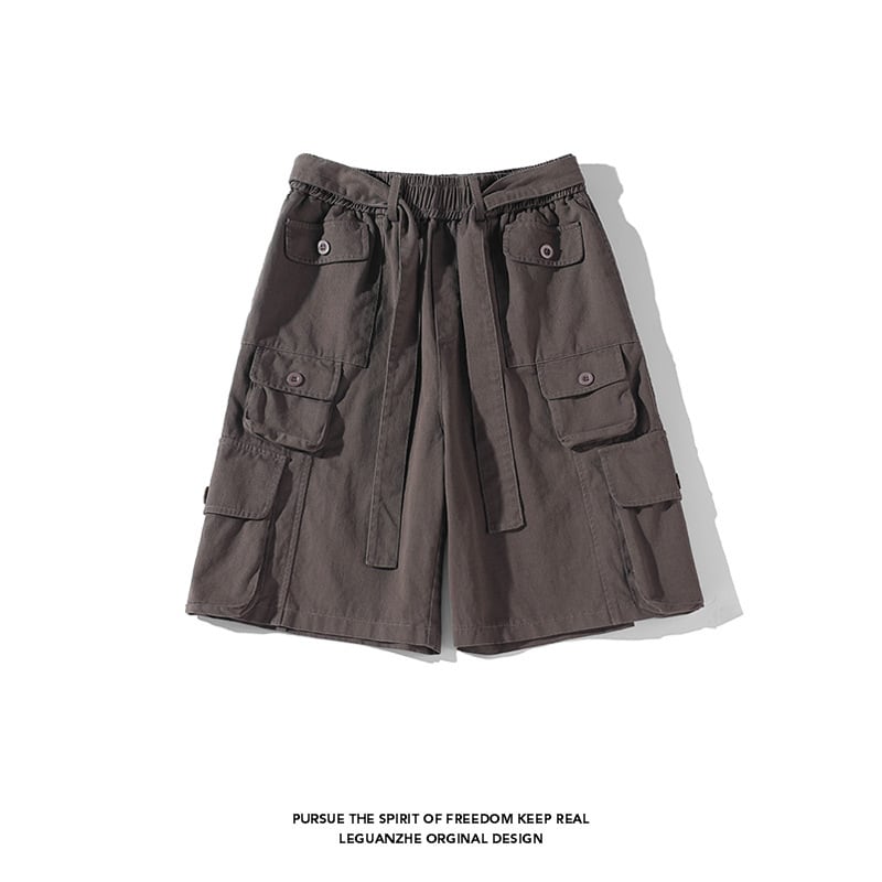 [BIGEMAN Series] ★Shorts★ 2color Bottoms Short Length Pants Unisex Men's Large Size Casual Retro