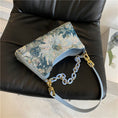 Load image into Gallery viewer, [ANDCICI Series] ★China style bag★ Oil painting style 2color floral pattern cute date commuting OL office blue green
