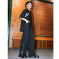 Load image into Gallery viewer, [Ancient monster house---Yunmeng Yukan series]★China style pants★Bottoms Gaucho pants Black Black slimming wear
