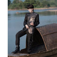 Load image into Gallery viewer, [Kyodo Series] ★China style outerwear★ Unisex Men's Switching Print Retro SML XL 2XL
