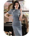 Load image into Gallery viewer, [RUYUN Series]★Cheongsam dress★ 2color Chinese style dress Elegant Temperament enhancement Large size
