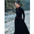 Load image into Gallery viewer, [Daiseilongshu Series] ★China-style dress★ Improved cheongsam dress, velvet, color scheme, slimming, switching
