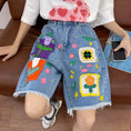 Load image into Gallery viewer, [PMFIVEE Series] ★Shorts★ Denim pants 2color Casual Unisex Men's Black Black Blue Blue
