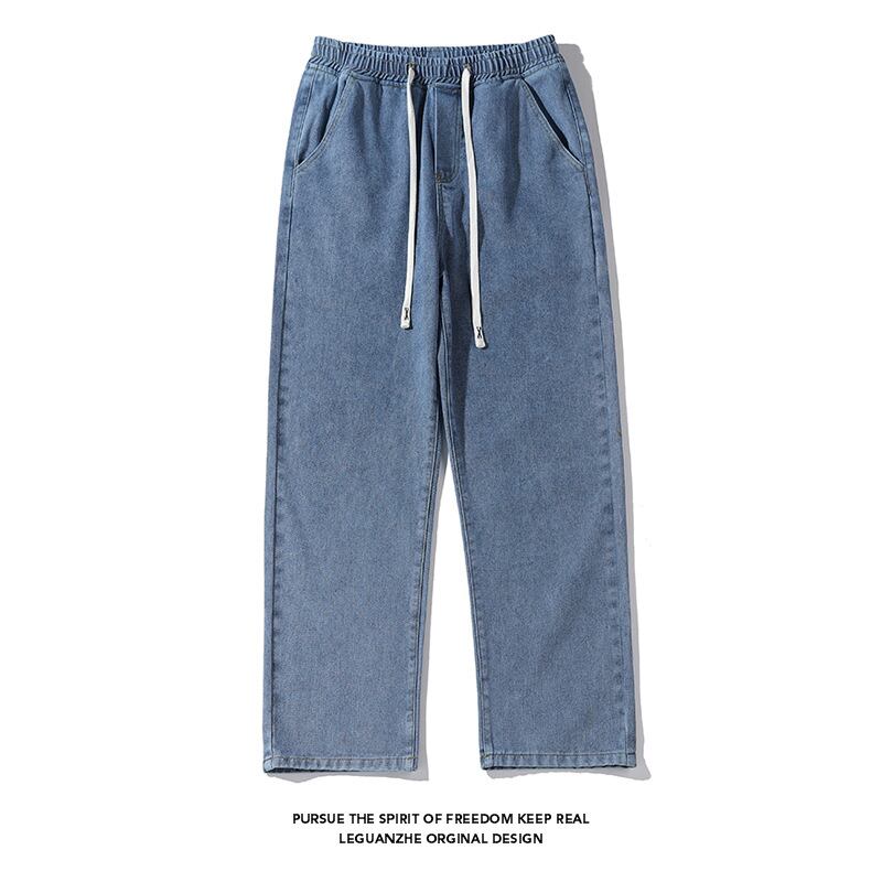 [BIGEMAN Series]★Denim pants★ 4color bottoms pants unisex men's large size plain simple