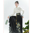 Load image into Gallery viewer, [BAIRIMENG Series]★Chinese style skirt★ Skirt Bottoms Hanfu skirt Black Black
