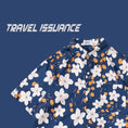 Load image into Gallery viewer, [TRAVEL ISSUANCE Series] ★Retro Shirt★ Floral Shirt 2color Blue or Black Print Unisex Men's Beach Travel Photography
