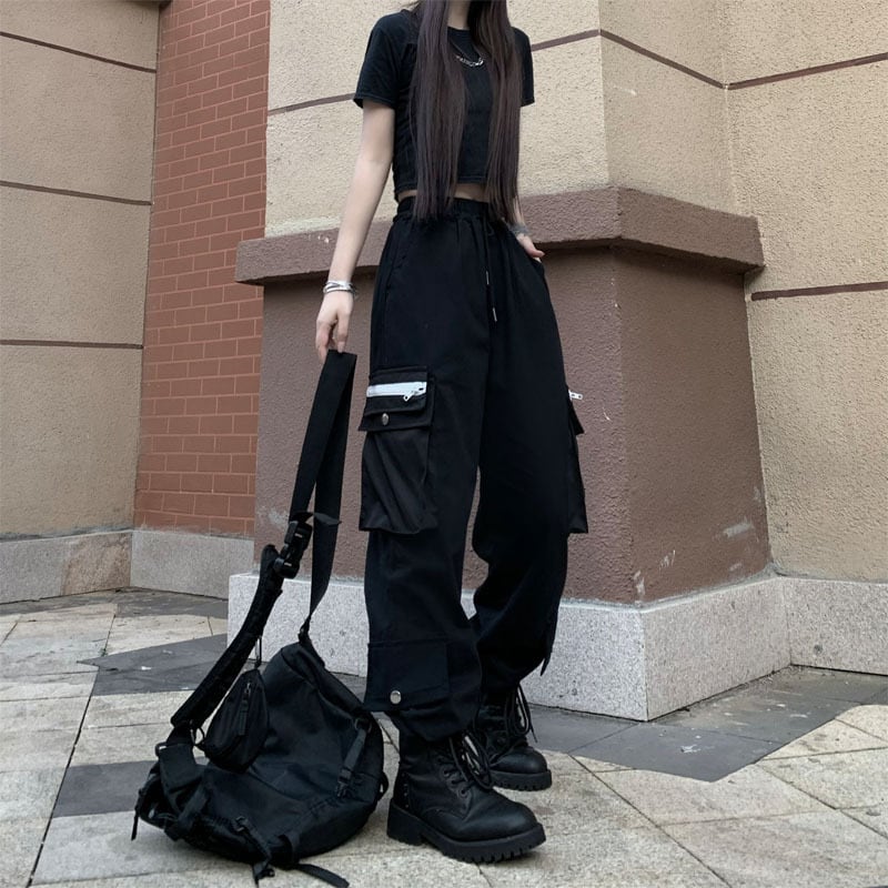 【Styleシリーズ】★カジュアルパンツ★ ボトムス ズボン おしゃれ ブラック 黒い 秋服 合わせやすい