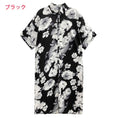 Load image into Gallery viewer, [YIDAO Series]★Shirt dress★ 2color long shirt print retro floral pattern loose casual summer clothes
