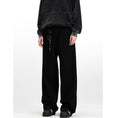 Load image into Gallery viewer, [Mr Bense Series] ★Denim Pants★ Embroidered Bottoms Trousers Unisex Men's Simple Black
