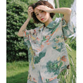 Load image into Gallery viewer, [Yang's Great Dream Series] ★China Style Shirt★ Tops Dragon Crest Dragon Pattern Dragon Print Short Sleeve Shirt Thin Summer Clothes Original
