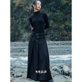 Load image into Gallery viewer, [Big Blue Dragon Series] ★China style skirt★ Bottoms with belt, black, high-looking, slimming, improving temperament
