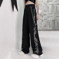 Load image into Gallery viewer, [Tide Series] ★Casual Pants★ Chain Pants Bottoms Black Black Paisley Pattern S M L XL
